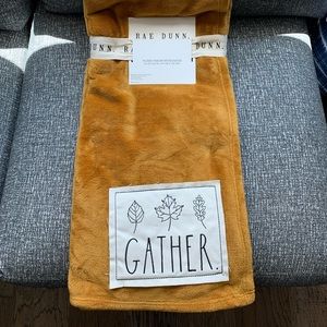 Rae Dunn gather throw blanket